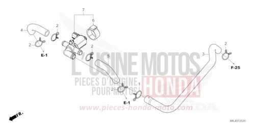 VALVE COMMANDE INJECTION D'AIR CB1000RAP de 2023